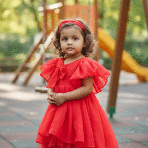 Little Red Ruffle Dream' dress!
